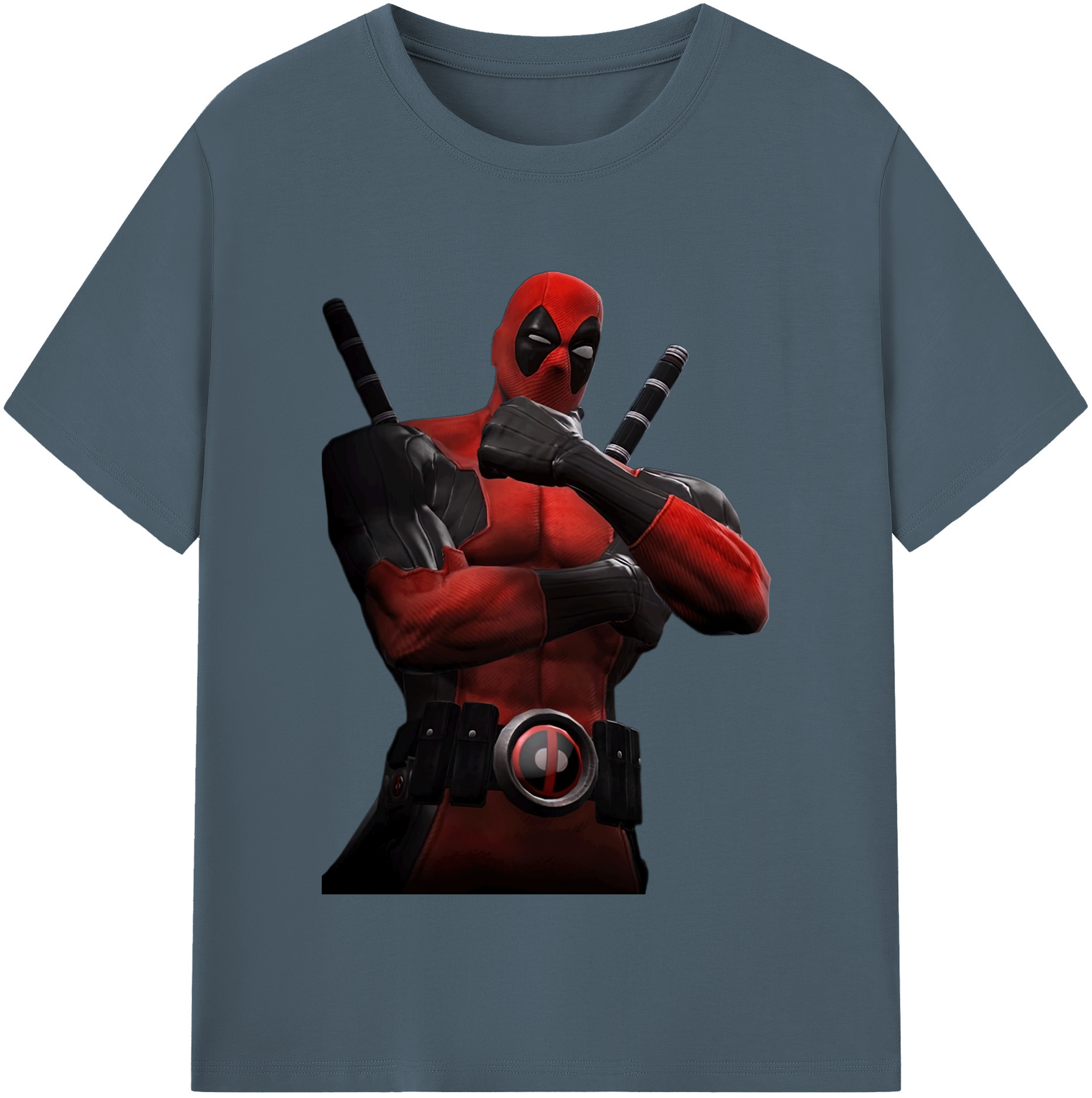 （画像用） Deadpool デッドプール 綿100％半袖Tシャツ（フロントプリント）